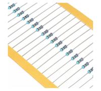 100pcs 1/4W Metal Film Resistor 1 1.2 1.5 10 12 15 11 13 16 20 22 33 47 51 56 62 75 82 91 100 120 150 220 330 R K Ohm M 0.125W CZAOINCU(0.25W 6K2 100pcs)