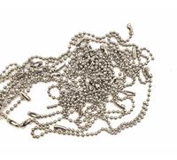 100pcs 10/15/20cm Metallo Sfera Perline Catena Con Connettore Clasp Tag Chiave