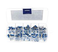 100Pcs 10 Values Variable Resistor 500R To 1M RM065 Carbon Film Horizontal Trimpot Potentiometer Assortment Kit EKFBQBGW