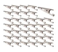 100PCS 106IN Clip Clamps Metal 27mm Colore Argento Nichelato