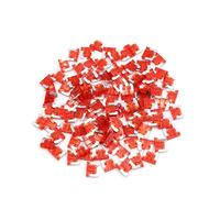 100Pcs 10A Fusibile stile lama mini involucro in plastica rossa for veicolo for auto moto