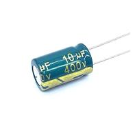100pcs 10uf400V Condensatore elettrolitico in alluminio Dimensioni 10 * 17mm 400V 10uf Elementi di accumulo di energia