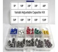 100Pcs 10value 6mm 5/10/20/30/40/50/60/70/80/120P Condensatori regolabili Set di kit di condensatori variabili KHzIgRdY