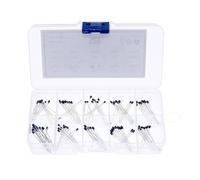 100pcs 10Value black thermistor Thermal Resistor Kit NTC-MF52AT Resistors set 1K 2K 3K 4.7K 5K 10K 20K 47K 50K 100K 5% 3950B MQXFCZUX