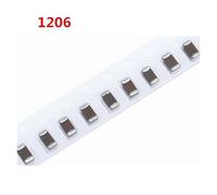 100pcs 1206 50V SMD Thick Film Chip Multilayer Ceramic Capacitor 0.5pF- 22uF 10NF 100NF 1UF 2.2UF 4.7UF 10UF 22PF ZDVHOMCB(6pF)