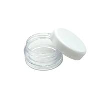 100pcs 2-20G Plastica Vuota Cosmetico Trucco Jar Trasparente Campione Nuovo