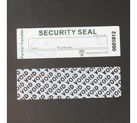 100pcs 2,5 x 8,5 cm Bianco Trasferimento Parziale Sicurezza Void Etichette