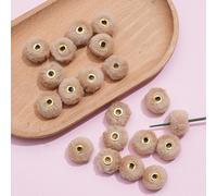 100pcs 20MM Morbido Simil Coniglio Pelliccia Pom Sfere con Foro Fai da Te Cucito