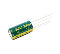 100PCS 2200UF 16V 16V2200UF Aluminum Electrolytic Capacitor high-frequency 10X20MM ICXLPMC