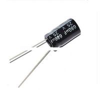 100pcs 25V680UF Radial Electrolytic Capacitor 680UF 25V 10 * 17mm