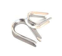 100pcs 304 Stainless Steel Wire Rope Protection Clamps Per Funi