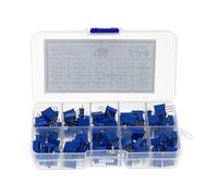 100Pcs 3296W Multiturn Trimmer Potentiometer Kit High Precision Variable Resistor With Box set NWPNLXEA