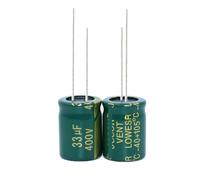 100PCS 400V33UF 33UF 400V Aluminum Electrolytic Capacitor high-frequency13X17MM MQXFCZUX