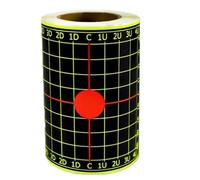 100Pcs 4inch Square Grid Splash Aiming Target Practice Fluorescent Stickers Per L'allenamento Al Tiro