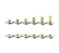 100PCS 5.2x5.2mm From 1.5mm To 9mm Momentary Tactical Push Button Switch(H 1.5MM)