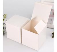 100pcs 5x5x5-8x8x8cm Vuoto Cartone Carta Regalo Box Fai da Te Cottura Biscotti