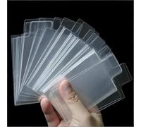 100pcs 65 * 90mm tipo sollevato carte maniche adatte per carte da gioco Protector Trading cartella titolare trasparente