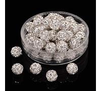 100pcs 6mm perline rotonde in argilla shamballa pavé rotonde, perline distanziali per la produzione di gioielli in stile europeo, braccialetto