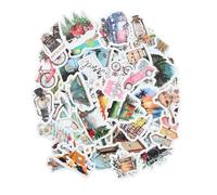 100pcs Adesivi Viaggi, adesivi per scrapbooking da viaggio, Journal Sticker, adesivi per valigia da viaggio,diario viaggi, Vacanze Piccoli Adesivi per Laptop Cellulare