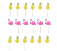 100pcs Adorable Pattern Pineapple Pick Lovely Cocktail Flamingo Fornitura del