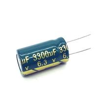 100Pcs Aluminum Electrolytic Capacitor High Frequency Low 6.3V1000UF 6.3V1500UF 6.3V3300UF Low Resistance MQXFCZUX(6.3V3300UF 10x20)