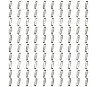 100Pcs Ami Da Pesca Spinato Twist Serrature Gancio In Acciaio Inox Molla Attrezzatura Accessori Pesca Twist Ganci
