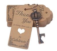 100pcs Apribottiglie Corona Vintage Bomboniere Matrimonio-Rame Antico