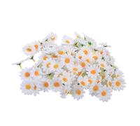 100Pcs Artificial Daisy Heads Beautiful Artificial Flowers Home Decoration White Daisies Craft for Easter Bonnet Wedding Party Decorations Daisy Flowers