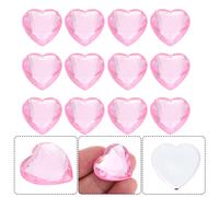 100pcs Baubles a forma di cuore San romantico decorazioni per