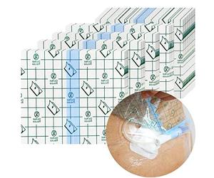 100pcs Benda Adesiva Elastica Impermeabile,Pd Catetere Per Dialisi Copertura Per Doccia Scudi Per Ferite Per Il Petto Peritoneale Porta Chemio Pellicola Trasparente Protezione Della Barriera ,14×16cm