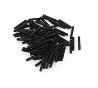 100Pcs Black M3 x 20mm Alloy Steel Hex Socket Set Grub Screws Headless Cup Point