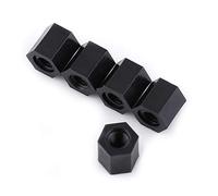 100Pcs Black PA66 M3 Femmina Con Distanziale Filettato Con Distanziale (M3*8)
