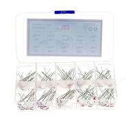 100PCS/Box 10value x 10pcs MF58 Thermistor Resistor Kit NTC-MF58 1K 2K 5K 10K 20K 50K 100K 200K 500K 1M +/-5% 3950 3950B EKFBQBGW