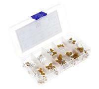 100pcs/box 10values x 10pcs 16V 1uF~100uF Tantalum Capacitor Assortment Kit DIY Supplies