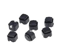 100PCS Braid Tact Switch 6 * 5MM Interruttore muto Tastiera in silicone a pulsante 6X6X5 MM 2 Pin Interruttori silenziosi