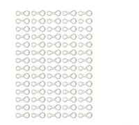 100pcs Brass Sinker Eyes Screw Guides for per bass Fishing 100pcs | 100-piece bulk pack, brass material, screw-in design, ideal for per bass rigs, easy installation