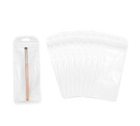 100Pcs Buste con Zip Lunghe 7x18cm Trasparenti per Autosigillanti
