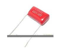 100pcs CBB Metallized Film Capacitors 1uF 105J 400V 105 P=20MM Capacitance Meters