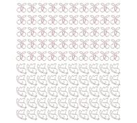 100Pcs Cherry Hummingbird Paper Clips | Electroplated Metal Gold Color for Office/School/Home | Cute Planner Clips for Documents & Presents
