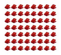 100Pcs Chiaro Clip di Carta Morsetto per Sacchetto di Cibo Foto Disegno Consiglio Quadrato Clip Colorata per Casa Cucina Ufficio Graffette