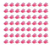 100Pcs Chiaro Clip di Carta Sqaure Forma Morsetti di Carta File Clip Sacchetto di Cibo per Sacchetto di Cibo Documento Disegno Board Clip