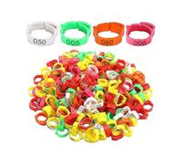 100Pcs Chicken Foot Ring Adjustable Size, Poultry Leg Number Tag Buckle