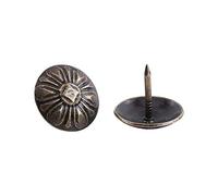 100pcs chiodi da tappezzeria vintage, porta per scarpe da divano borchie decorative chiodi da tappezzeria antichi etichette in metallo bronzo chiodi chiodi mobili chiodi perni (16 * 15mm)