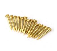 100pcs Chiodi Ottone, chiodi in ottone Chiodi a chiocciola in Ottone Chiodi Ottone Testa Tonda Chiodi Testa Ottone Per Mobili Per Legno, Accessori Hardware, 10mm