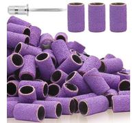 100Pcs Cilindri Abrasivi Fresa Unghie, Banda di levigatura per Fresa per Unghie con Punta 2.35MM per Unghie Acriliche, Gel, Set Cilindri Abrasivi Professionali per Manicure e Pedicure 150 Grana