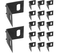 100pcs Clip di Cinghia Clip Banding Clip Plastica Leggero Portatile Nero Guarnizioni per per Industria Logistica Trasporti