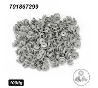 100PCS Clip di Fissaggio in Plastica Grigia per Trasportatore T4 T5 Facile e Sic