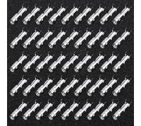 100pcs Connettore Terminali + Guaine 0.5 a 2.5 Quadrato Argento Utile Pratico