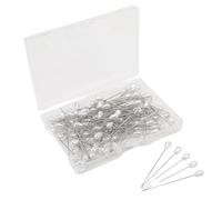 100pcs Corsioning Pin Destra Elegante Spilla Floreale Acrilico per Parrucca Artigianale Abito da Sposa Posizionamento Vestito Fisso