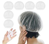 100PCS Cuffie per Capelli da Doccia Monouso,Cuffia da Doccia Monouso,Trasparente Monouso Doccia, Impermeabili e Resistenti Ideali per Bagno, Spa, Hotel, Parrucchieri, Viaggio e Casa
